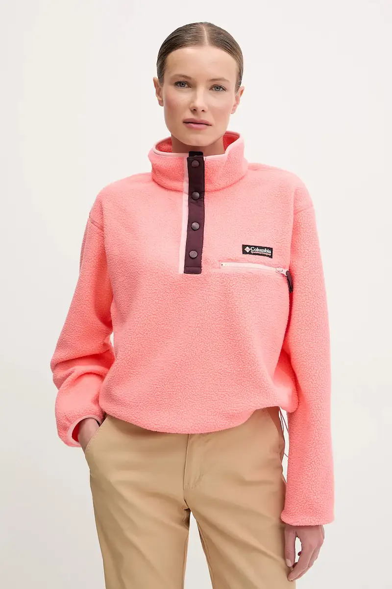 felpa da sport Helvetia colore grigio con applicazione 2092231 Rosa