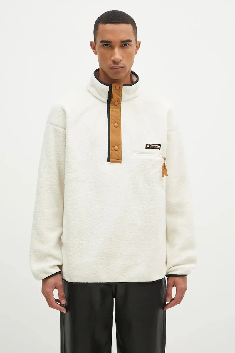 felpa da sport Helvetia II colore beige con applicazione 2090891