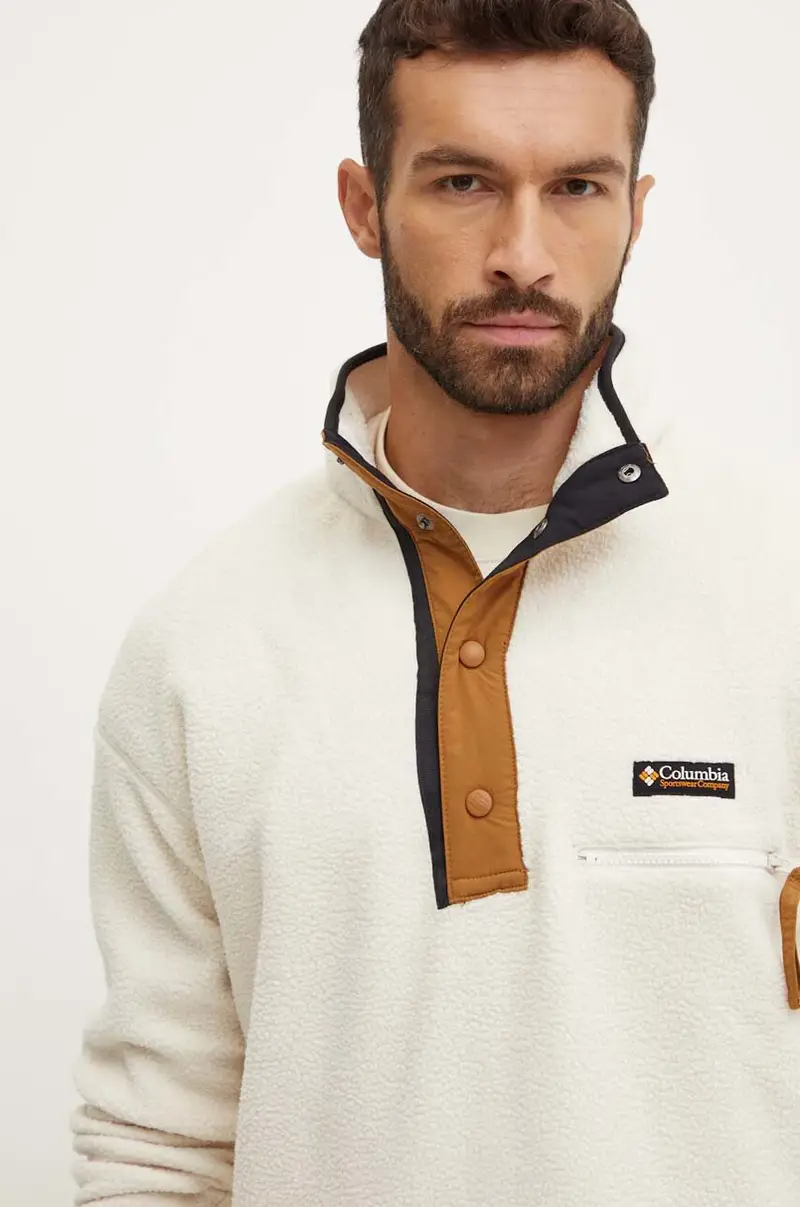 felpa da sport Helvetia II colore beige con applicazione 2090891 miniatura 4