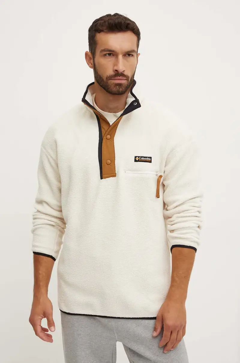 felpa da sport Helvetia II colore beige con applicazione 2090891