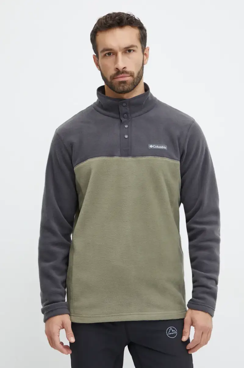 felpa da sport Steens Mountain Half Snap colore verde 2097721