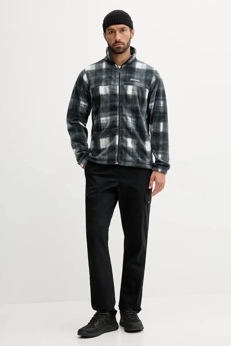 felpa da sport Steens Mtn Print colore verde Grigio miniatura 2