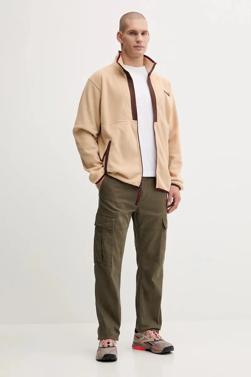 felpa in pile Backbowl II Full Zip Fleece colore grigio 2090851 Beige miniatura 2