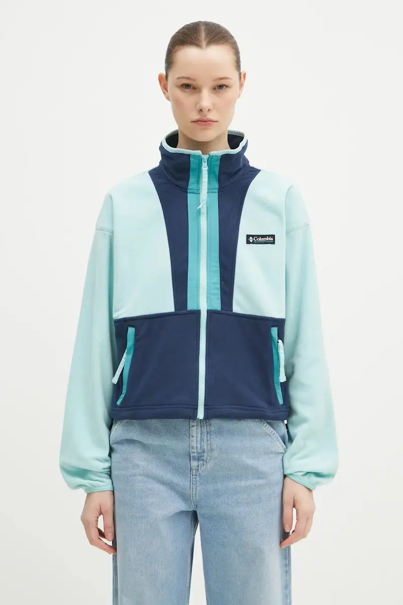 felpa in pile Backbowl II FZ Fleece colore turchese 2092163