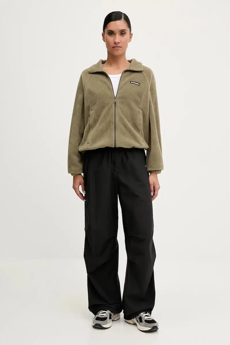 felpa in pile Benton Springs donna colore verde 2136221 miniatura 2