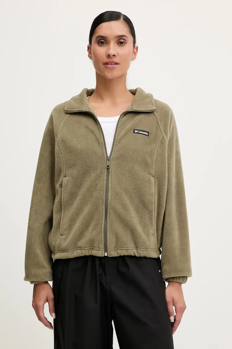 felpa in pile Benton Springs donna colore verde 2136221