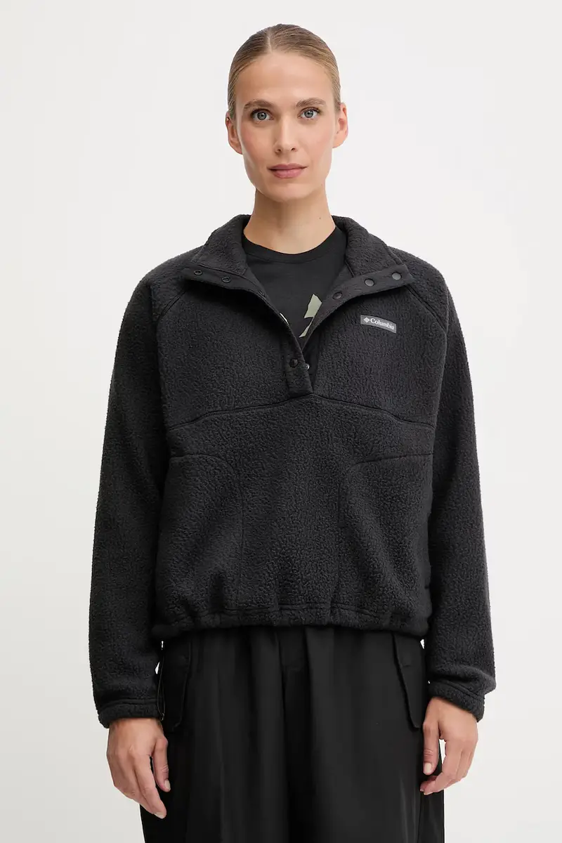 felpa in pile Jasper donna colore nero 2142381