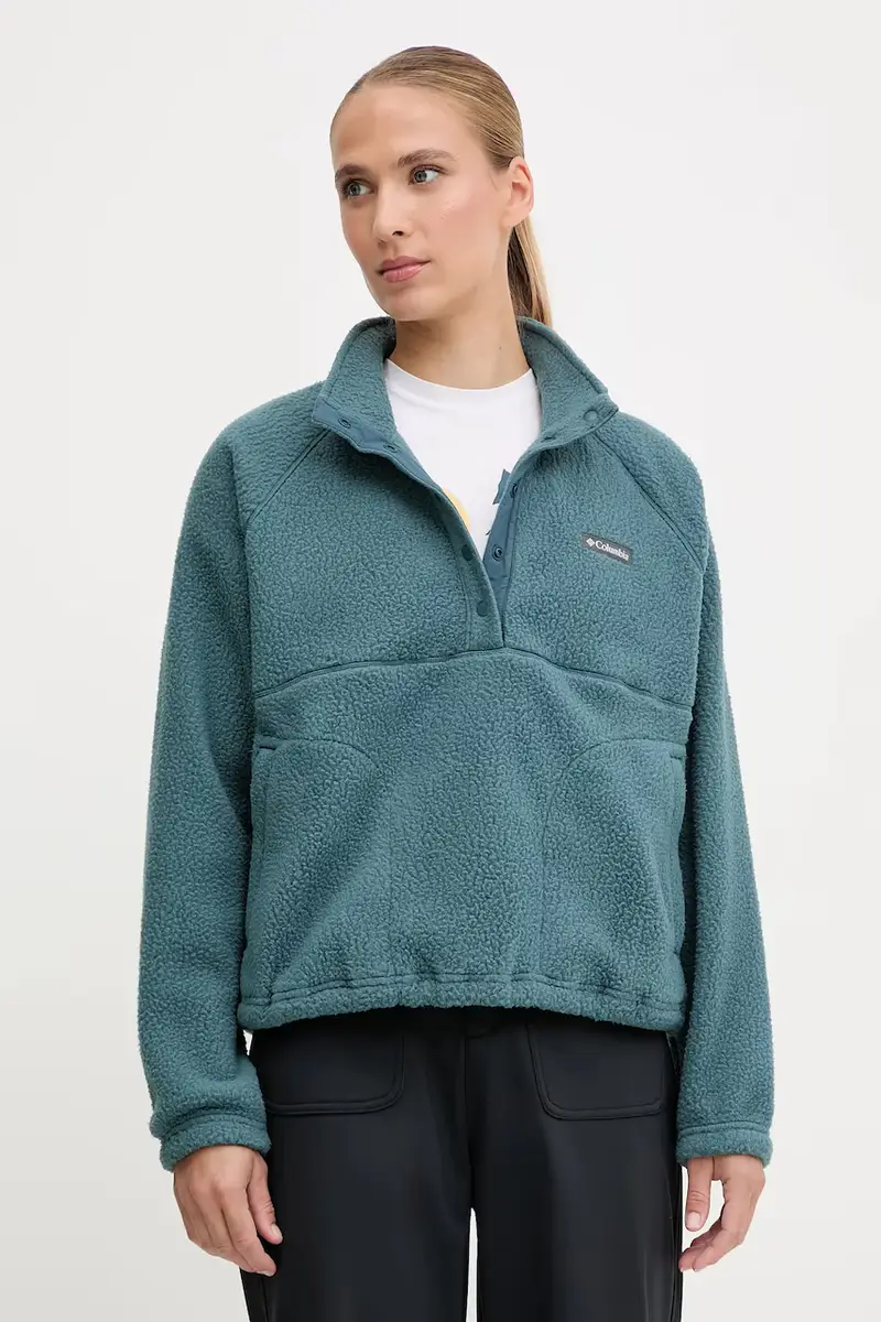 felpa in pile Jasper donna colore turchese 2142381