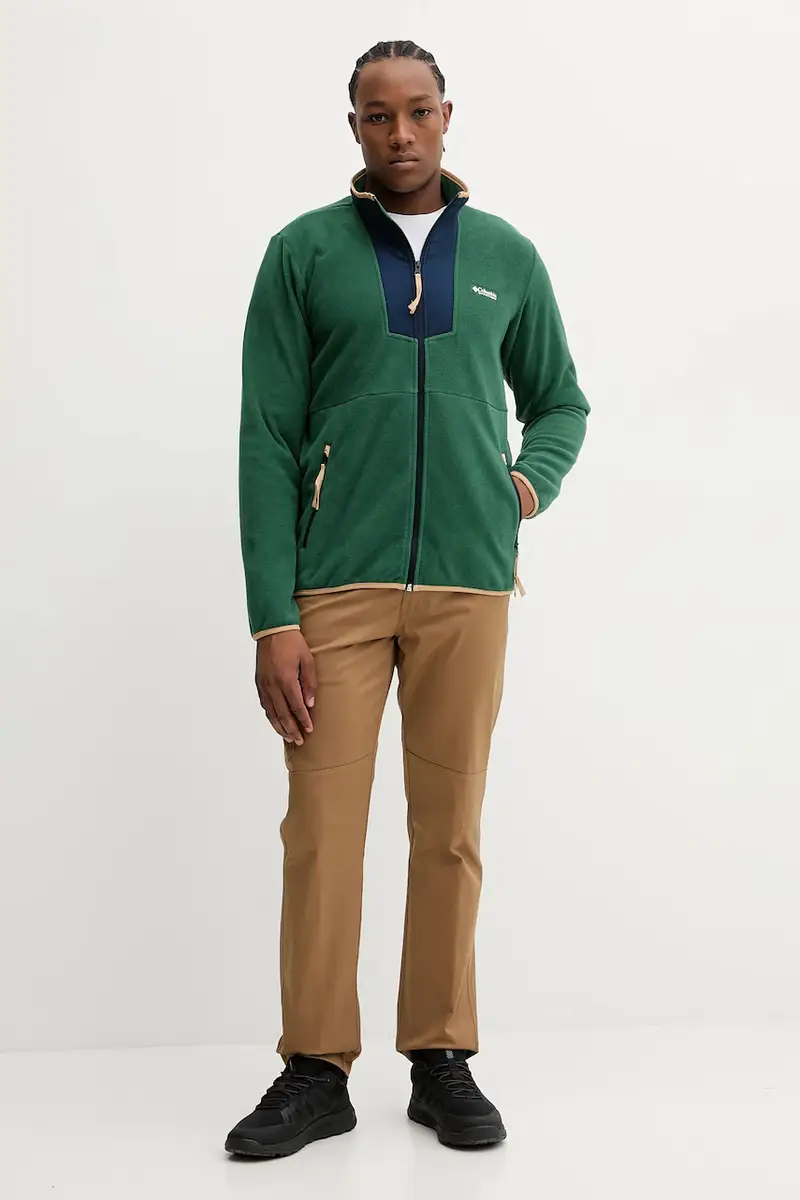 felpa in pile Sequoia Grove colore verde con applicazione 2095891 miniatura 2