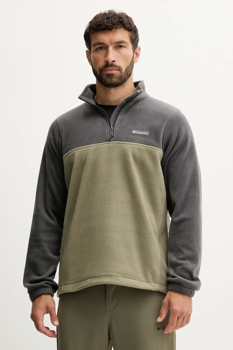 felpa in pile Steens Mountain Half Zip colore grigio 1620191