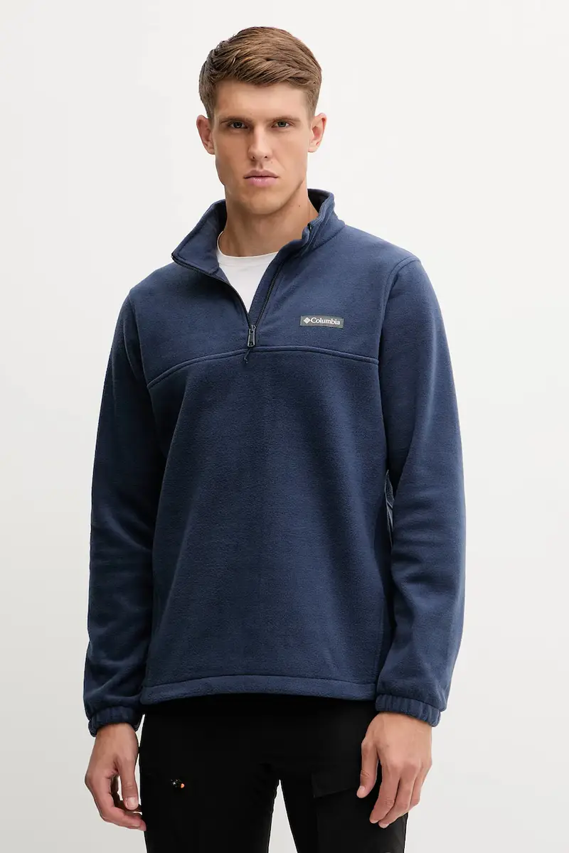 felpa in pile Steens Mountain Half Zip colore marrone 1620191 Blu navy