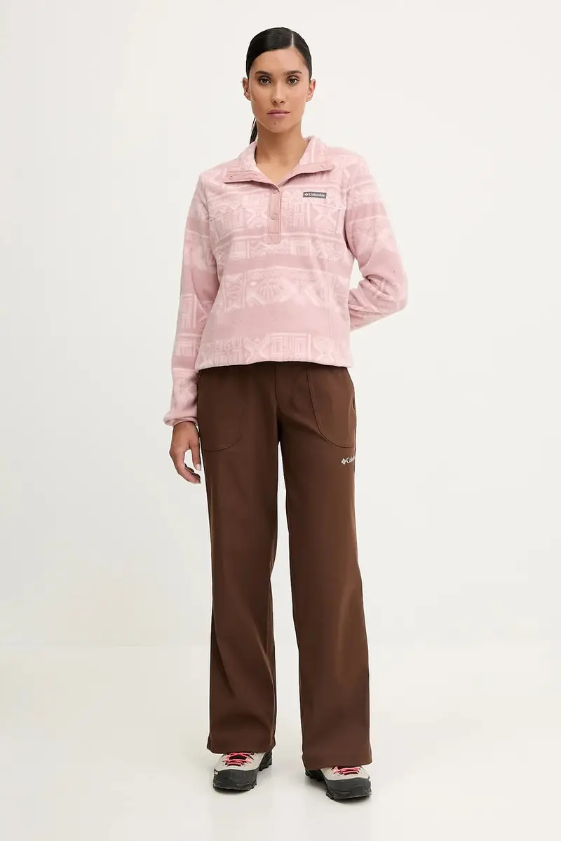 felpa outdoor Benton Springs donna colore rosa 2085611 miniatura 2