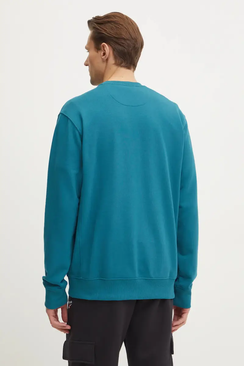 felpa uomo colore verde Turchese miniatura 3