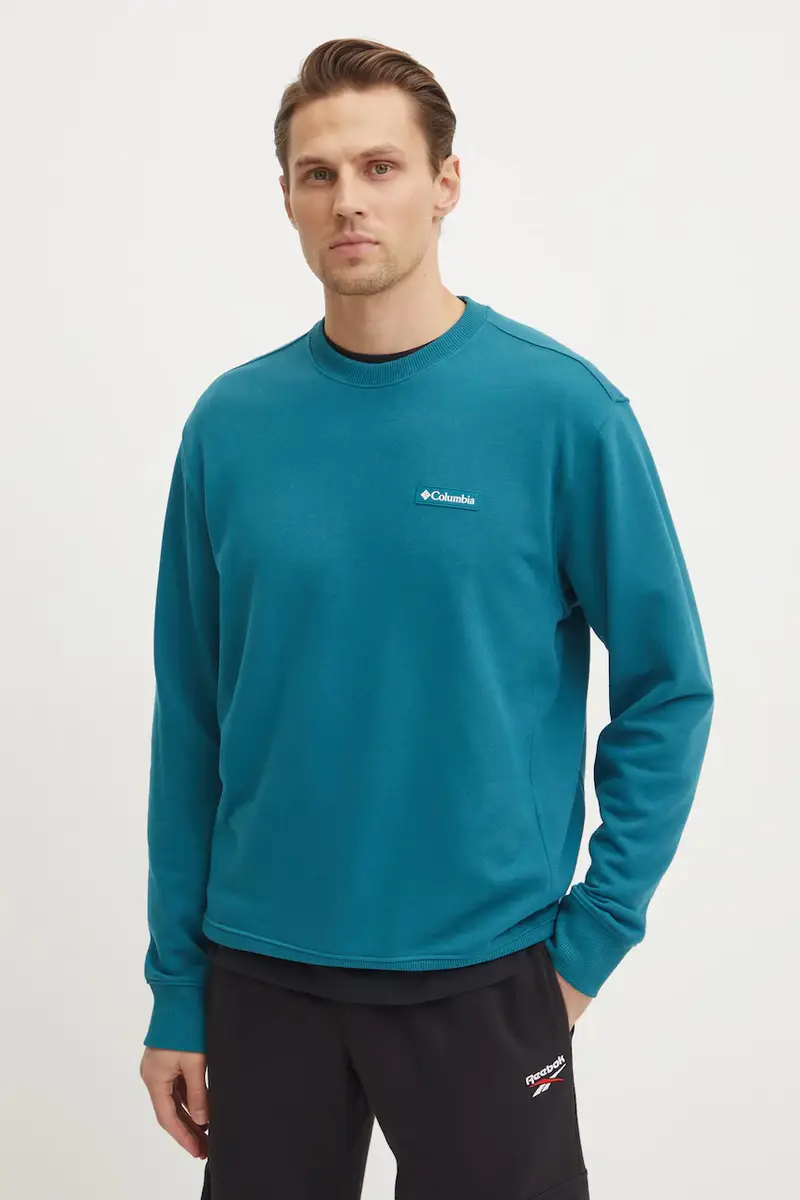 felpa uomo colore verde Turchese