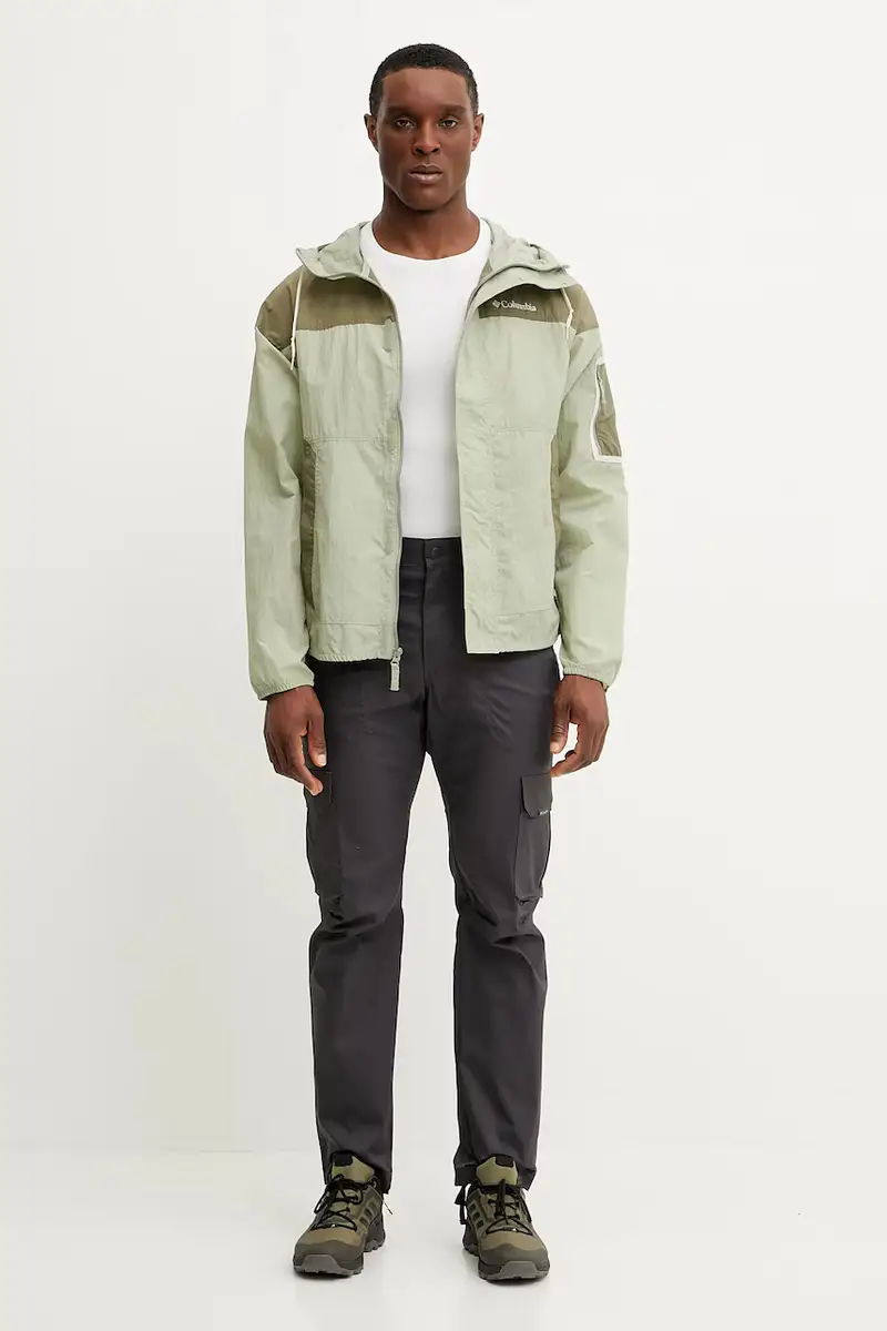 giacca antivento Challenger FZ colore verde 2071553 miniatura 2