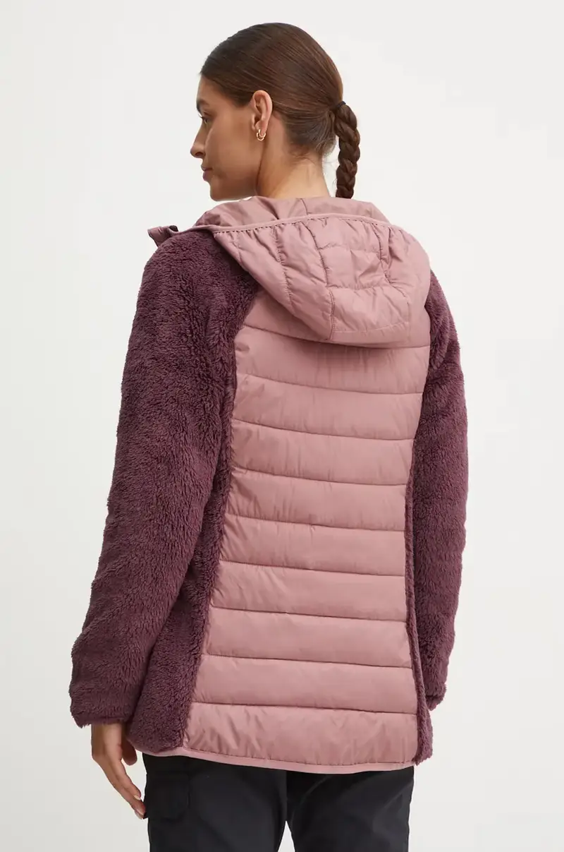 giacca da sport Powder Lite Sherpa Hybrid colore rosa 2089521 miniatura 3