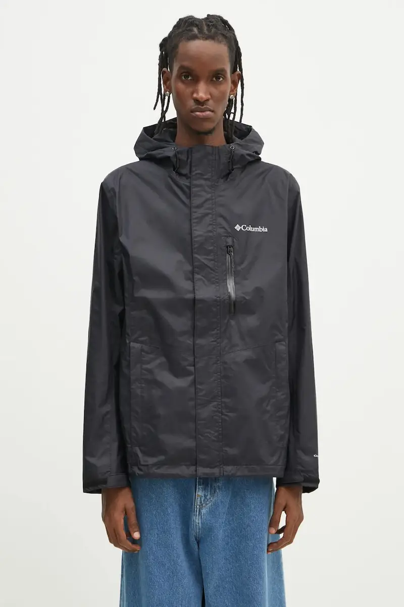 giacca impermeabile Pouring Adventure uomo colore nero 2117171