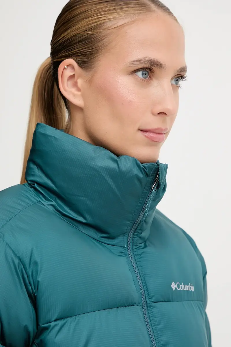 giacca Puffect Colorblock colore verde 2088501 Turchese miniatura 4