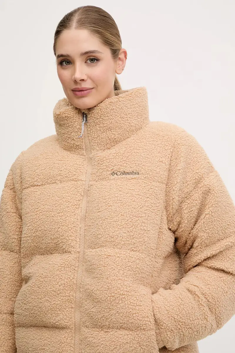 giacca Puffect Sherpa donna colore nero 2089231 Beige miniatura 4