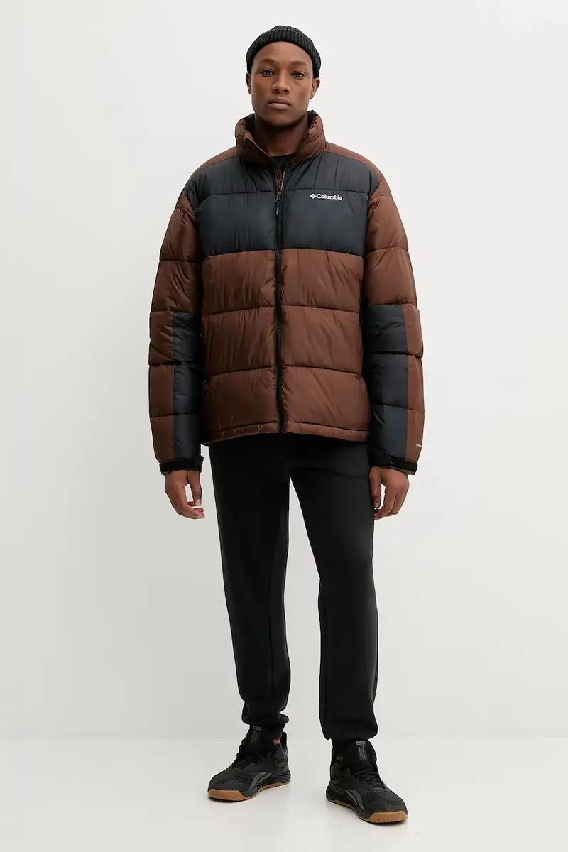 giacca uomo colore blu navy Marrone miniatura 2