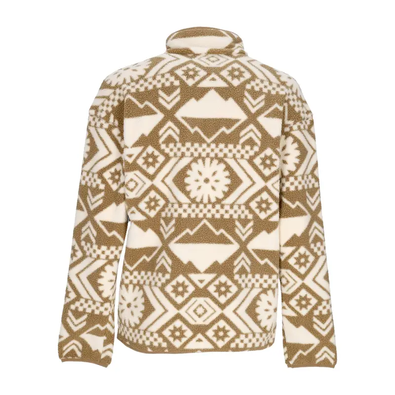 Giubbotto Pile Infilabile Uomo Helvetia Half Snap Fleece Delta Checkered