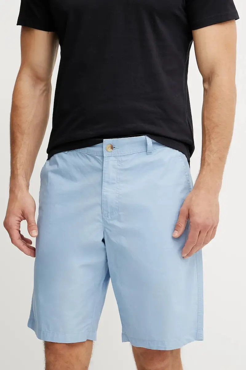 pantaloncini in cotone Washed Out colore blu 1491953
