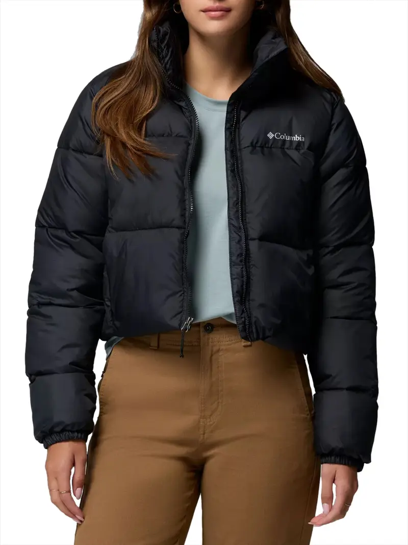 piumino columbia da donna - nero