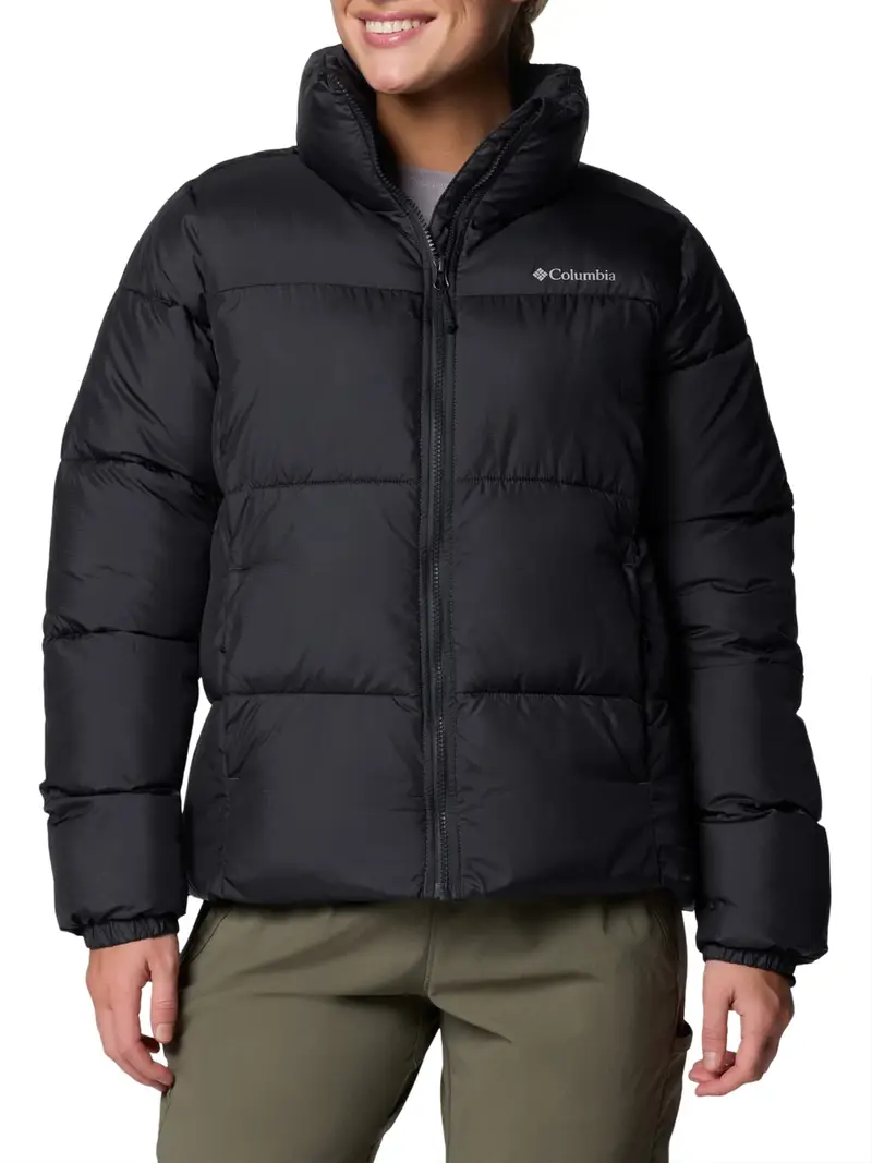 piumino columbia da donna - nero