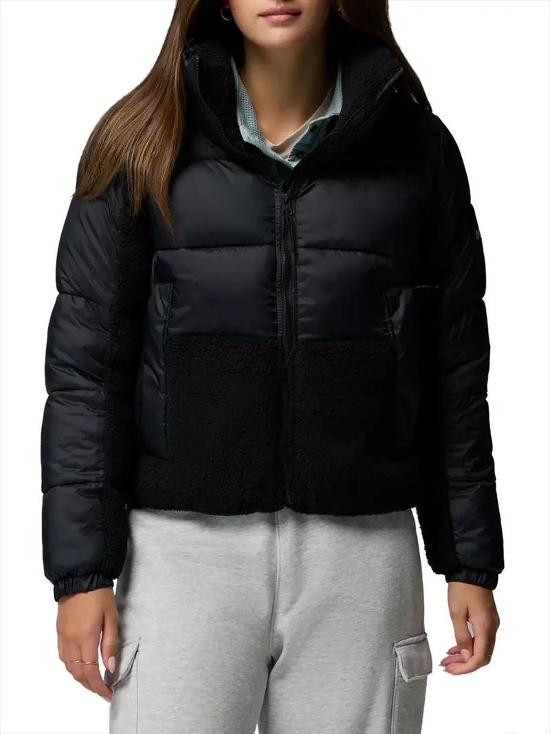 piumino columbia da donna - nero