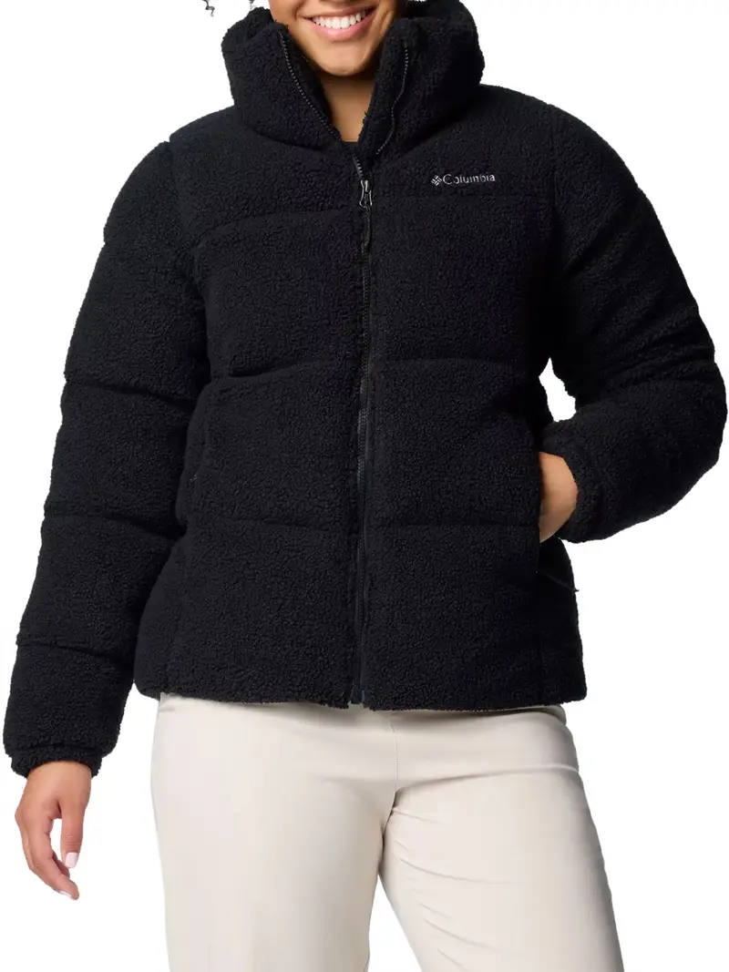 piumino columbia da donna - nero