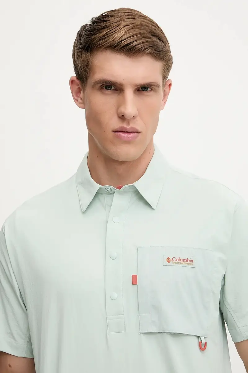 Columbia Polo Uomo Turchese 3349061 miniatura 4