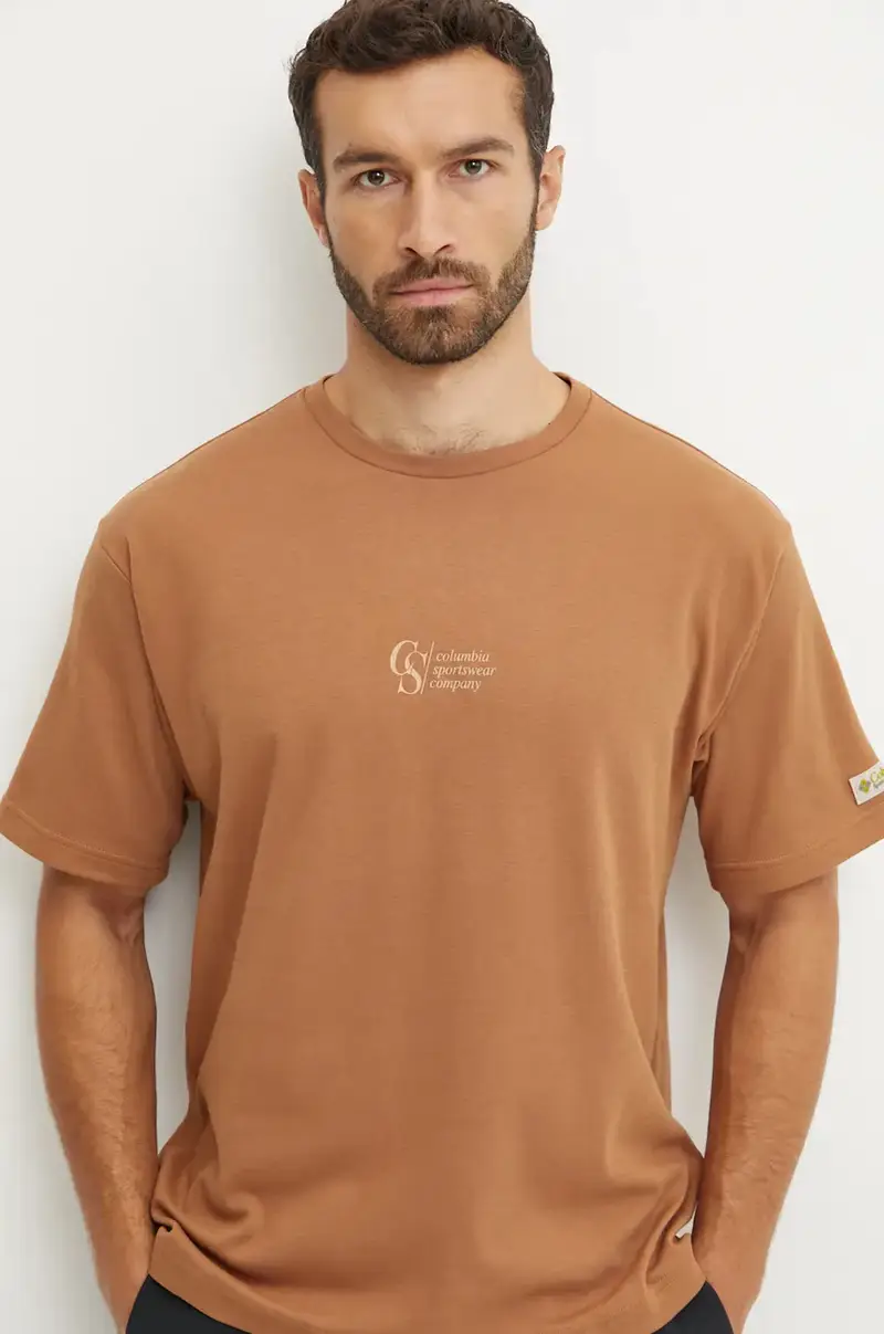 Columbia T-shirt Uomo Marrone 2722483