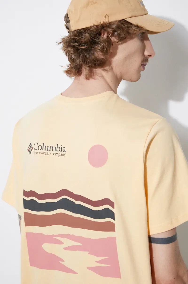 t-shirt in cotone Explorers Canyon colore giallo 2036451
