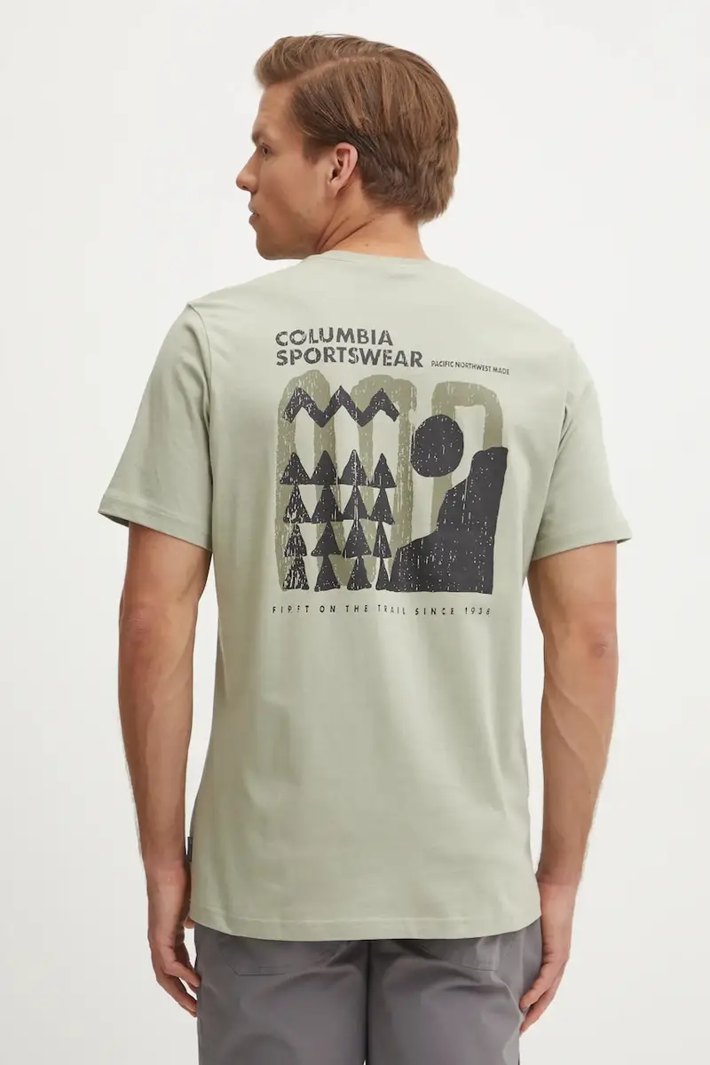Columbia T-shirt Uomo Verde 2261917