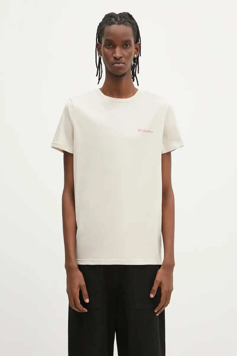 Columbia T-shirt Uomo Beige 2241697