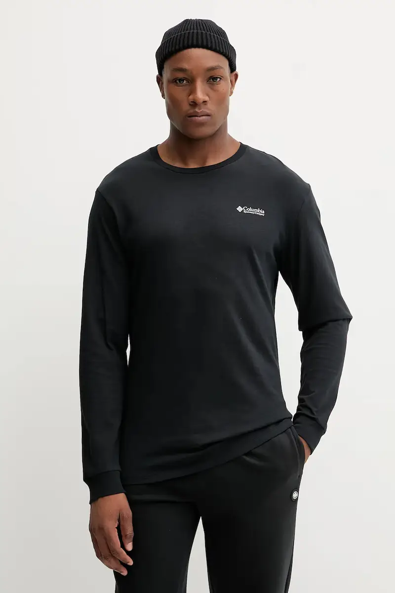 top a maniche lunghe in cotone Explorers Canyon colore nero 2054553 miniatura 3