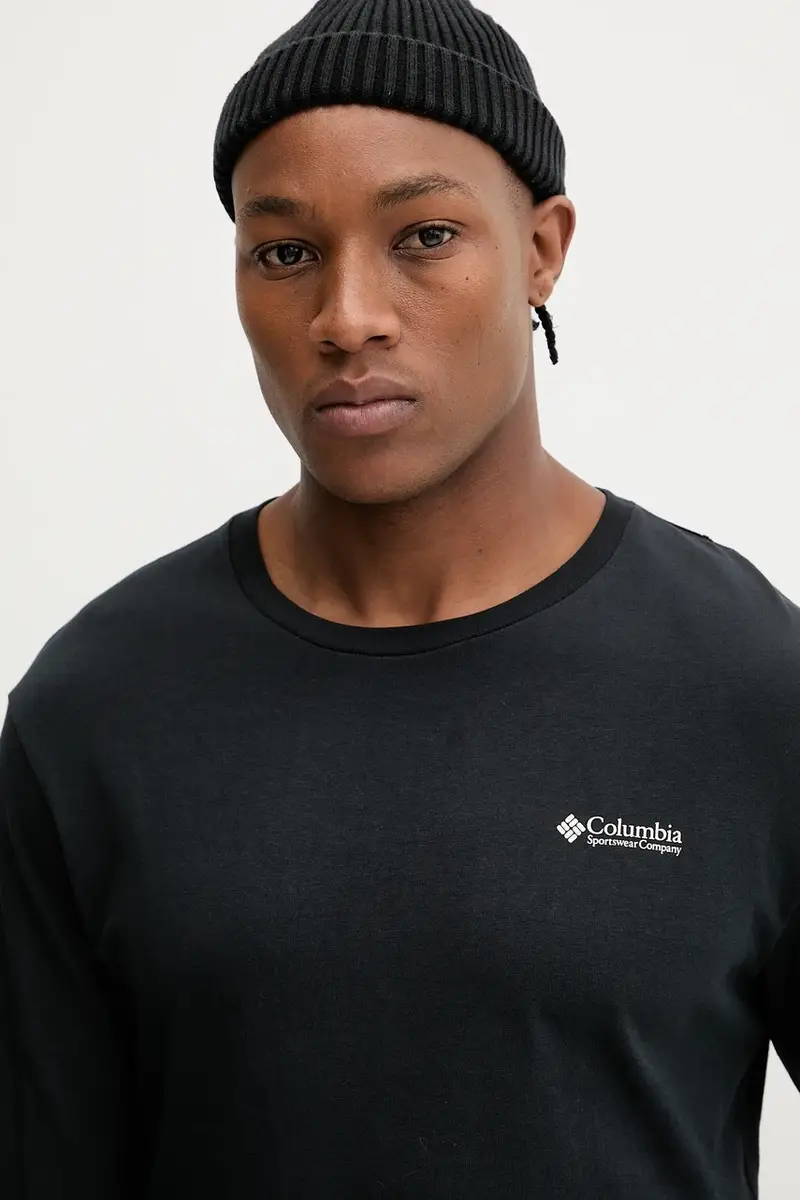 top a maniche lunghe in cotone Explorers Canyon colore nero 2054553 miniatura 4