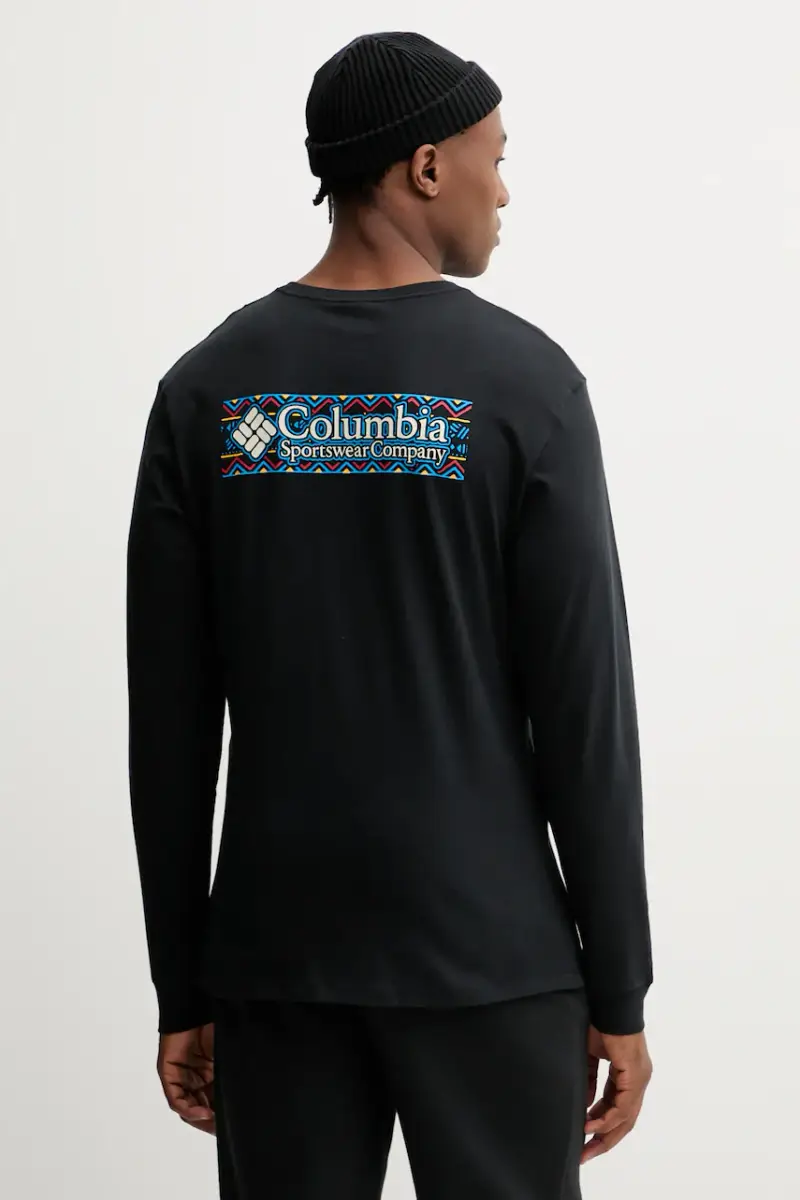 top a maniche lunghe in cotone Explorers Canyon colore nero 2054553