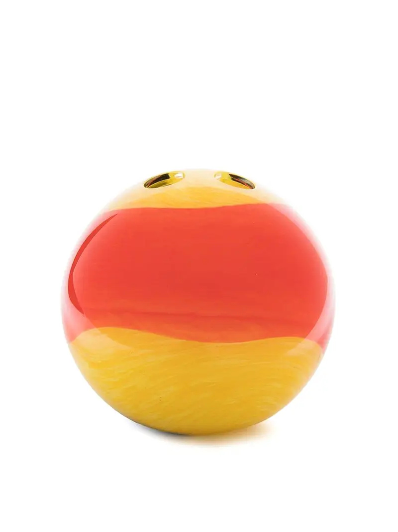 Marble glass vase Giallo