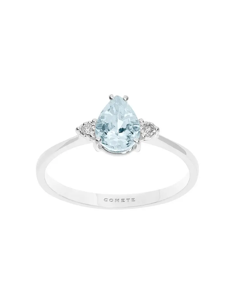 Anello COMETE GIOIELLI Fantasia di Acquamarina, diamanti e acquamarina ANQ307