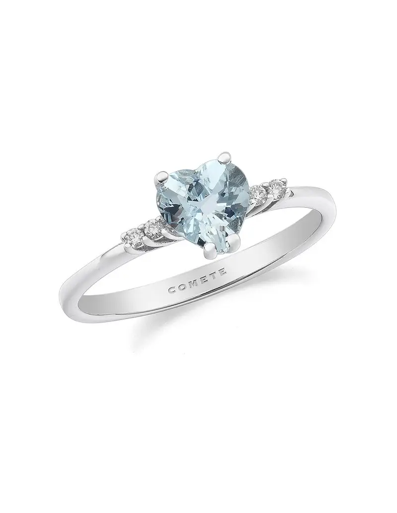 Anello COMETE GIOIELLI in oro 18Kt con Aquamarina e Diamanti ANQ 341