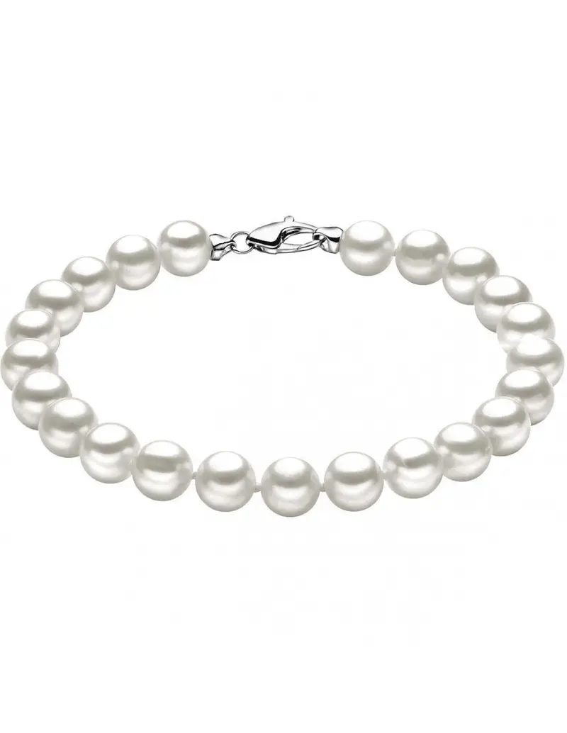 Bracciale COMETE GIOIELLI di perle e oro bianco 18kt BRQ111