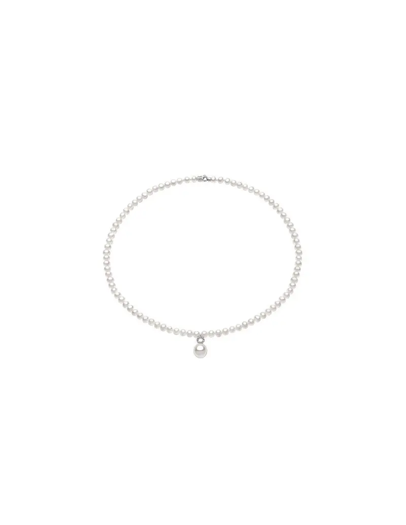 Collana COMETE GIOIELLI di perle ed oro bianco 18Kt FWQ133