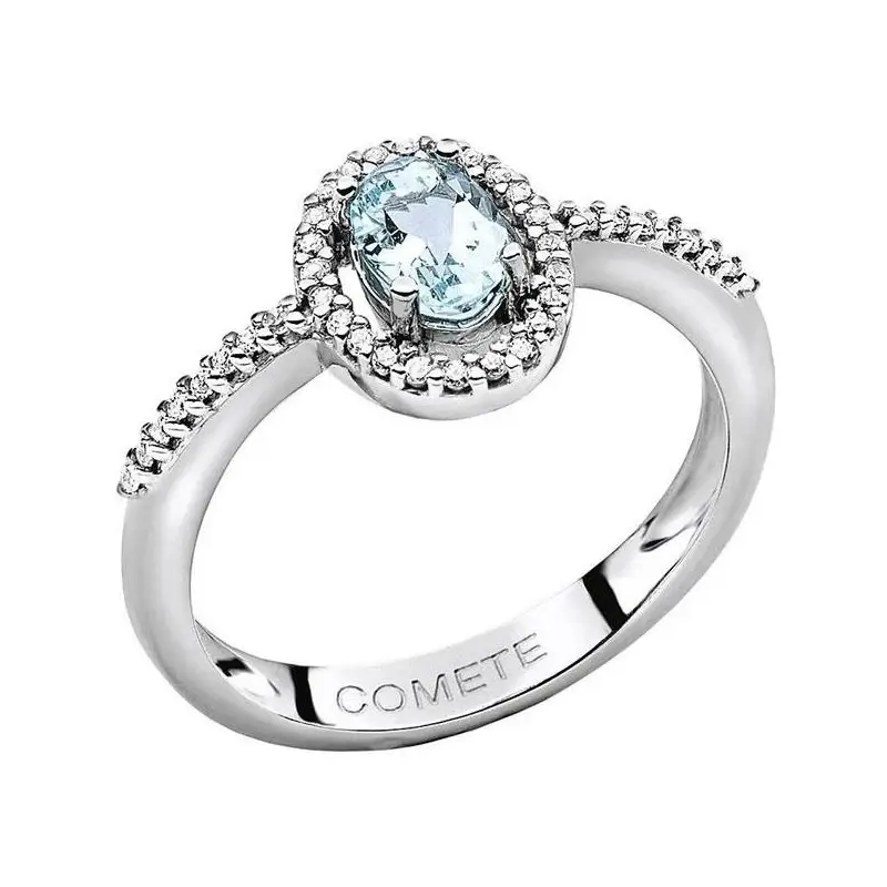 Anello Donna Acquamarina - Comete Gioielli