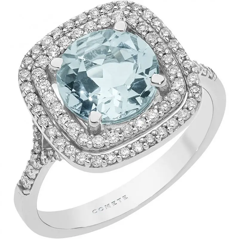 Anello Donna Gioielli Comete Azzurra - Oro Bianco - Comete Gioielli