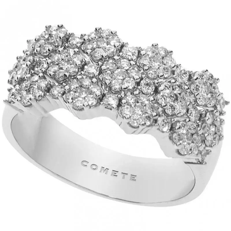 Anello Donna Gioielli Comete Emozioni Oro Bianco - Comete
