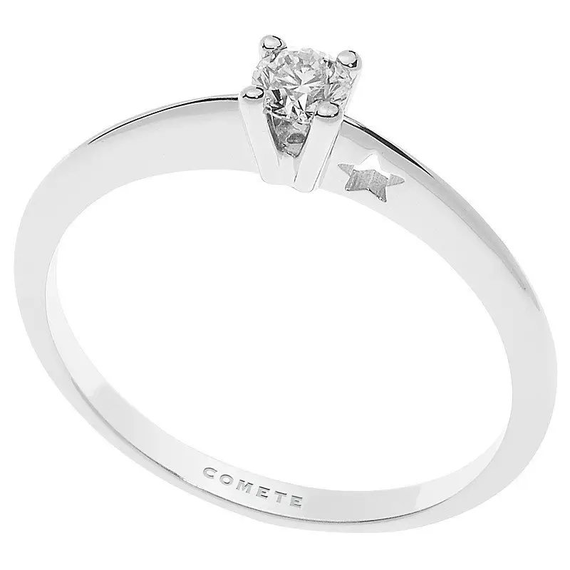 Anello Donna Gioielli Comete Stella - Oro Bianco