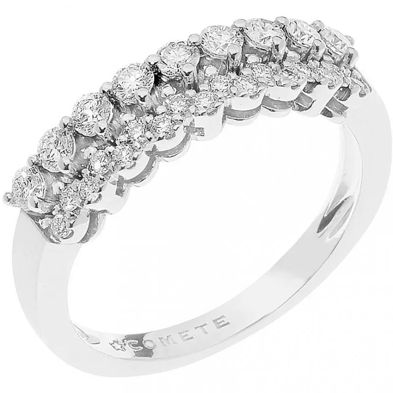 Anello Donna Gioielli Comete Tiara Oro Bianco