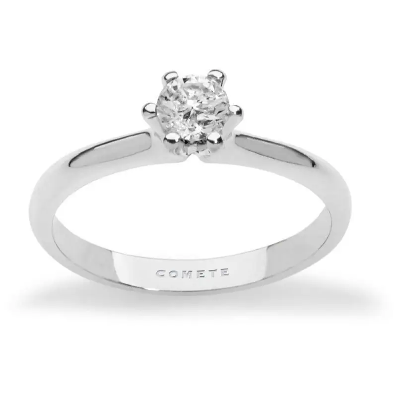Anello Solitario Oro 750‰ Diamante - Comete Gioielli