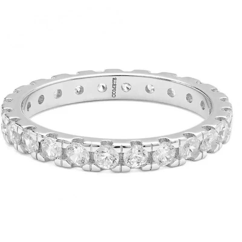 Anello Uomo Tennis In Argento Con Zirconi - Comete